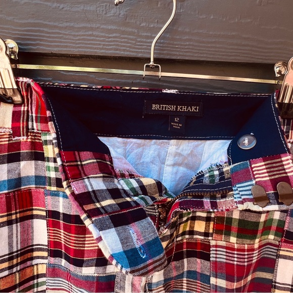 British Khaki Plaid Skirt - Picture 8 of 12